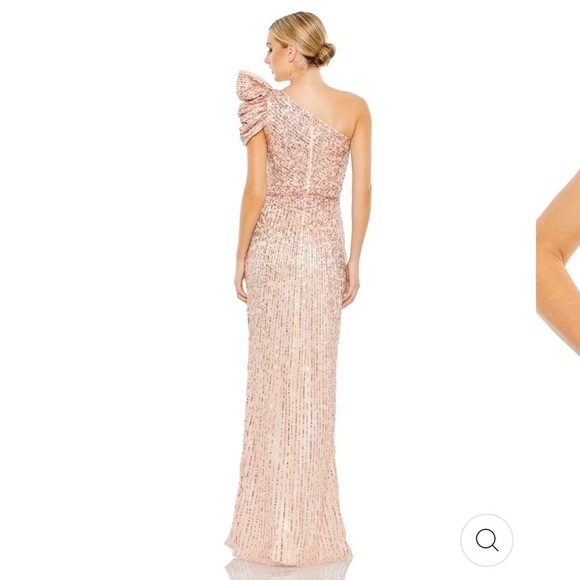 Mac Duggal Light Pink Puff One Shoulder Gown Style #5622 - Picture 14 of 16